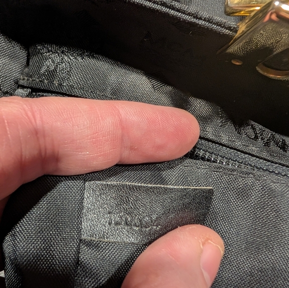 MCM Black and Gold Nylon Tote Bag Vintage - Picture 8 of 8